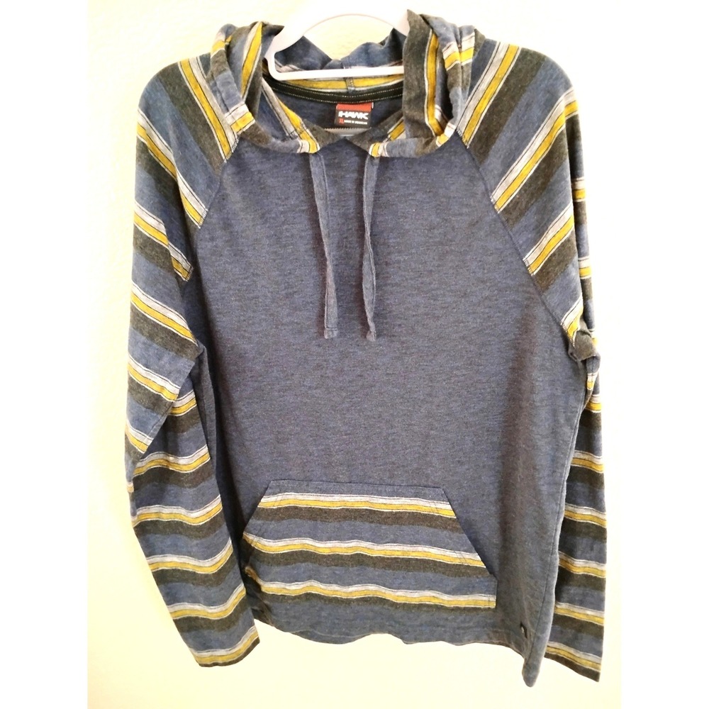 ▪️Tony Hawk Striped Sleeve Pullover Hoodie XL skater indie grungey2k streetwear